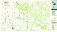 Tulia 1985 topographic map thumbnail