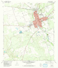 Uvalde 1971 topographic map thumbnail