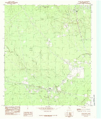 Village Mills 1984 topographic map thumbnail