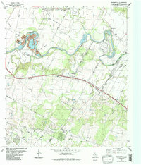 Webberville 1987 topographic map thumbnail