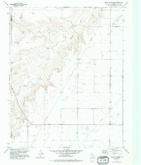 West of Gruver 1974 topographic map thumbnail