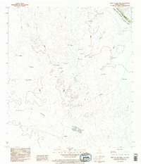 West of Salt Well 1983 topographic map thumbnail