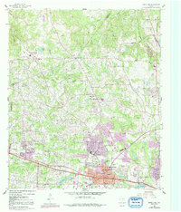 White Oak 1960 topographic map preview