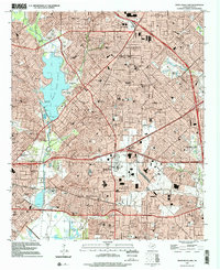 White Rock Lake 1995 topographic map thumbnail
