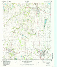 Whitewright 1984 topographic map thumbnail