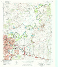 Wichita Falls East 1972 topographic map thumbnail