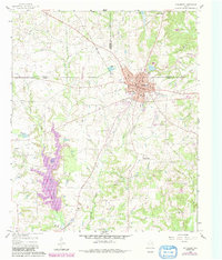Winnsboro 1960 topographic map thumbnail