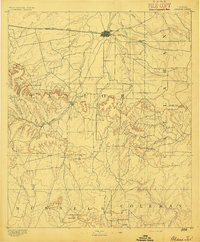 Abilene 1892 topographic map thumbnail