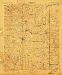 Atlanta topographic map thumbnail