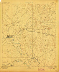 Ballinger 1892 topographic map thumbnail