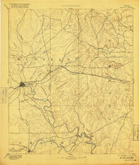 Ballinger 1892 topographic map thumbnail