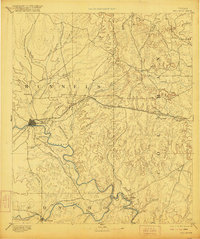 Ballinger 1892 topographic map thumbnail