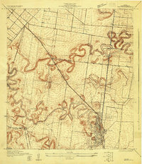 Barreda 1930 topographic map preview