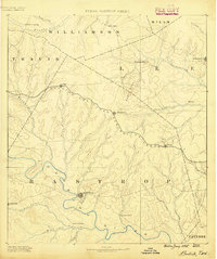 Bastrop 1885 topographic map thumbnail