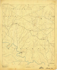 Bastrop 1893 topographic map thumbnail