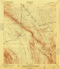 Bone Spring 1918 topographic map thumbnail