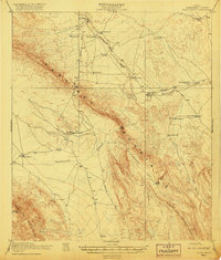 Bone Spring 1920 topographic map thumbnail