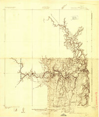 Brownwood Reservoir Site topographic map thumbnail