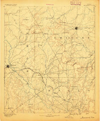 Brownwood 1894 topographic map thumbnail
