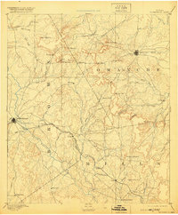 Brownwood 1889 topographic map thumbnail