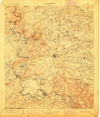 Burnet 1909 topographic map thumbnail