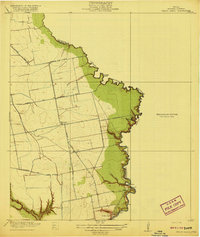 Cedar Bayou 1919 topographic map thumbnail