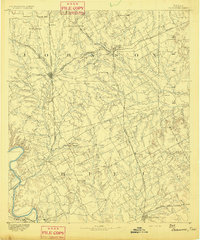 Cleburne 1891 topographic map thumbnail
