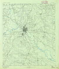 Dallas 1891 topographic map preview