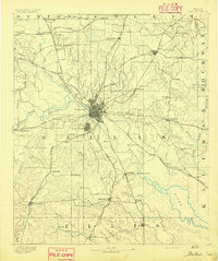 Dallas 1893 topographic map thumbnail