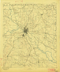 Dallas 1893 topographic map thumbnail