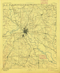 Dallas 1893 topographic map thumbnail