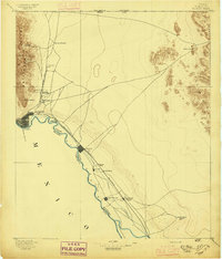 El Paso 1896 topographic map thumbnail