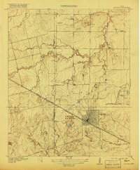 Electra 1918 topographic map preview