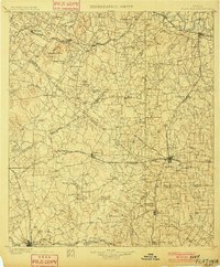 Flatonia 1901 topographic map preview