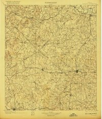 Flatonia 1901 topographic map preview