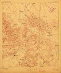 Fort Davis 1897 topographic map thumbnail