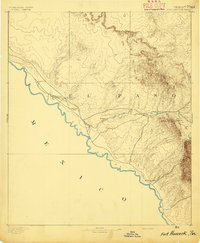 Fort Hancock 1894 topographic map thumbnail