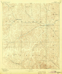 Fort McKavett 1893 topographic map thumbnail