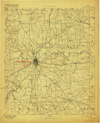 Fort Worth 1894 topographic map thumbnail