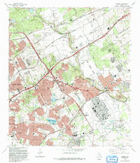 Schertz 1992 topographic map thumbnail