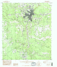 Silsbee 1984 topographic map thumbnail