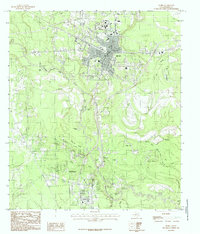 Silsbee 1984 topographic map preview