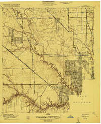 Houston Heights 1915 topographic map thumbnail