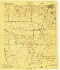 Humble 1916 topographic map preview