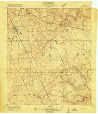 Louetta 1916 topographic map thumbnail