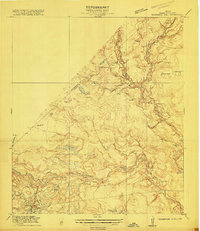 Moonshine Hill 1916 topographic map thumbnail