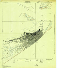 Galveston 1930 topographic map thumbnail