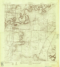 Los Fresnos 1930 topographic map thumbnail