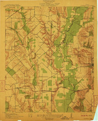 Rockwall 1912 topographic map preview