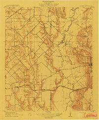 Rockwall 1912 topographic map preview